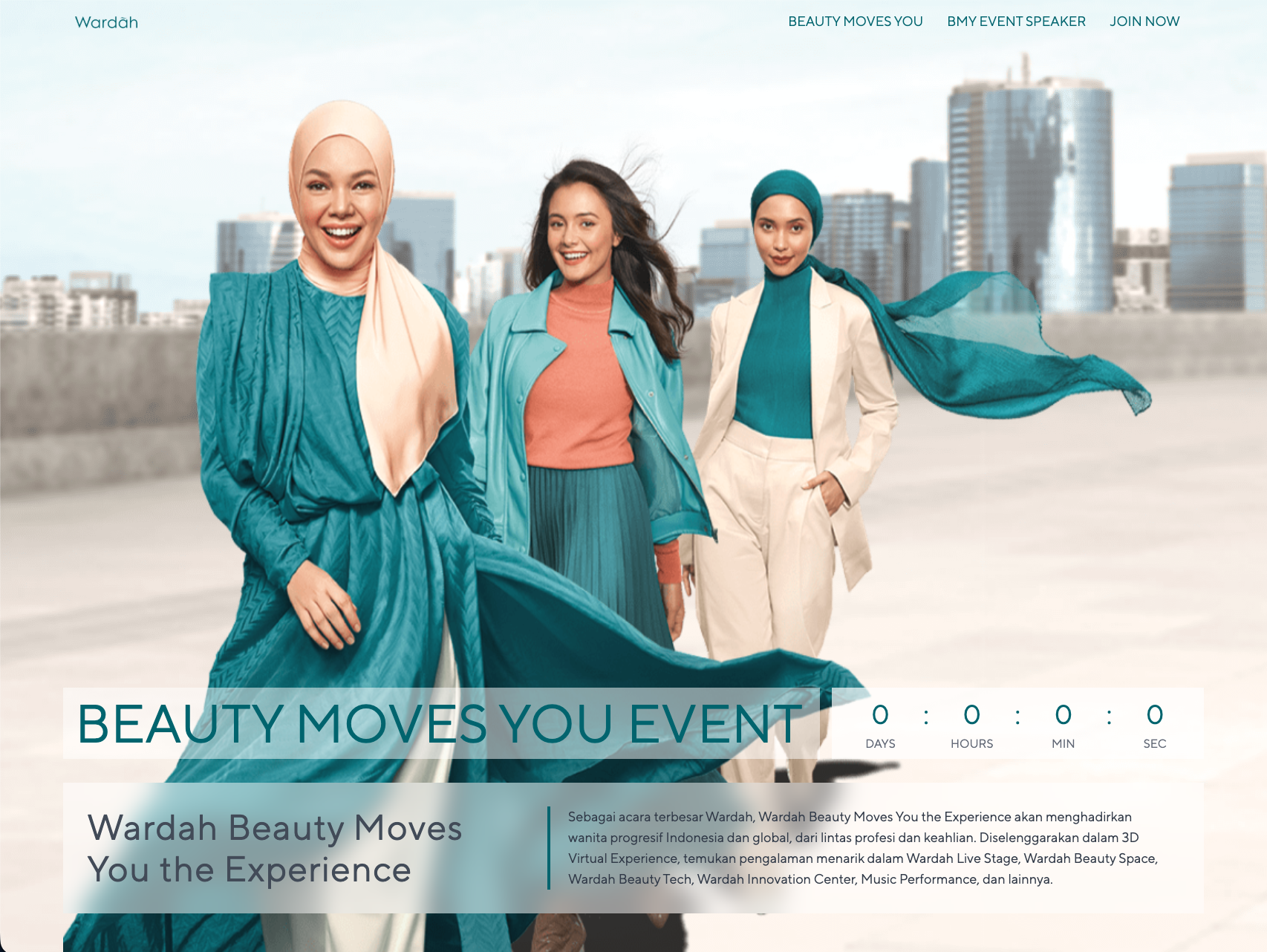 Wardah website screenshot